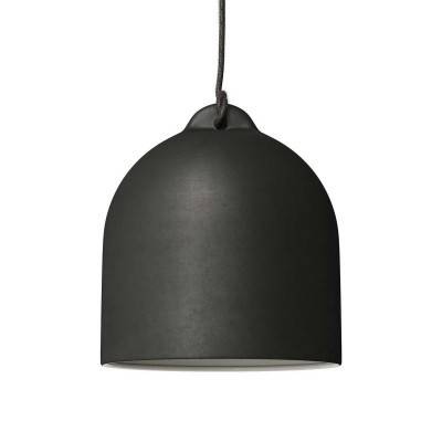 Bell M ceramic lampshade for suspension - Made in Italy - Blackboard - White