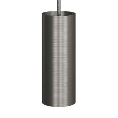 Tub-E14, spotlight pipe with E14 double ferrule lamp holder - Brushed titanium