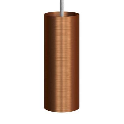 Tub-E14, spotlight pipe with E14 double ferrule lamp holder - Brushed copper