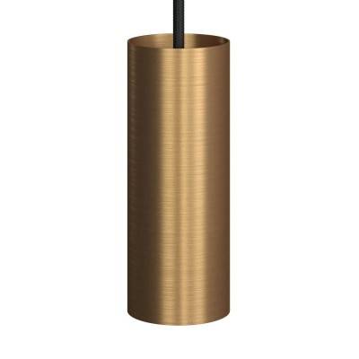 Tub-E14, spotlight pipe with E14 double ferrule lamp holder - Brushed bronze