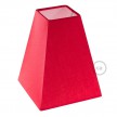 Squared pyramid fabric lampshade for E27 fitting, 16x16 cm h20 cm - 100% Made in Italy