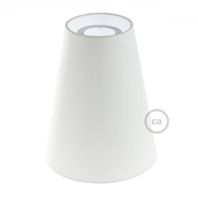 Truncated Cone fabric lampshade for E27 fitting, 16cm diameter h20cm - 100% Made in Italy