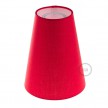 Truncated Cone fabric lampshade for E27 fitting, 16cm diameter h20cm - 100% Made in Italy