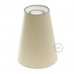 Truncated Cone fabric lampshade for E27 fitting, 16cm diameter h20cm - 100% Made in Italy