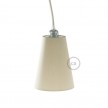 Truncated Cone fabric lampshade for E27 fitting, 16cm diameter h20cm - 100% Made in Italy