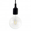 Pendant lamp with textile cable and silicone details - Made in Italy - Bulb included