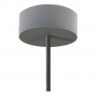 Pendant lamp with textile cable and silicone details - Made in Italy - Bulb included