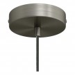 Pendant lamp with textile cable, Tub-E14 lampshade and metal details - Made in Italy