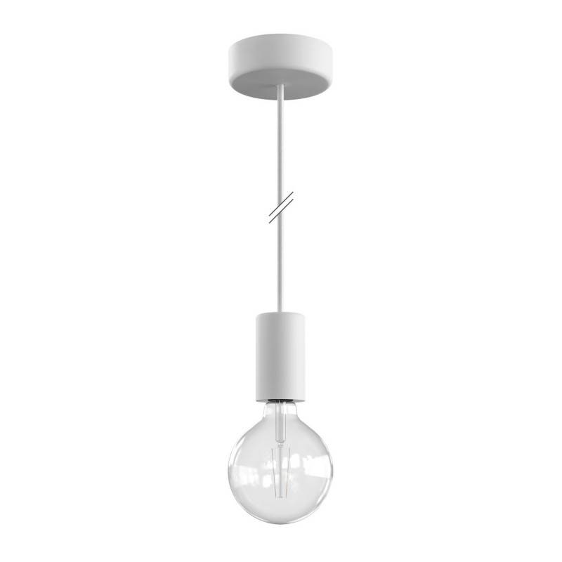 EIVA ELEGANT Outdoor pendant lamp with 1,5 mt textile cable, silicone ceiling rose and lamp holder IP65 water resistant