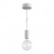 EIVA ELEGANT Outdoor pendant lamp with 1,5 mt textile cable, silicone ceiling rose and lamp holder IP65 water resistant