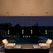 EIVA ELEGANT Outdoor pendant lamp with 1,5 mt textile cable, silicone ceiling rose and lamp holder IP65 water resistant