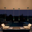 EIVA ELEGANT Outdoor pendant lamp with 1,5 mt textile cable, silicone ceiling rose and lamp holder IP65 water resistant