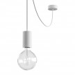 EIVA ELEGANT Outdoor pendant lamp with 5 mt  textile cable, decentralizer,  ceiling rose and lamp holder IP65 water resistant