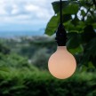 EIVA Outdoor pendant lamp for lampshades with 1,5 mt textile cable, silicone ceiling rose and lamp holder IP65 water resistant