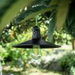 EIVA Outdoor pendant lamp for lampshades with 1,5 mt textile cable, silicone ceiling rose and lamp holder IP65 water resistant