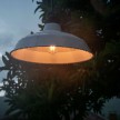 EIVA Outdoor pendant lamp for lampshades with 1,5 mt textile cable, silicone ceiling rose and lamp holder IP65 water resistant