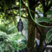 EIVA Outdoor pendant lamp for lampshaed with 5 mt textile cable, decentralizer, silicone ceiling rose and lamp holder IP65