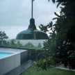 EIVA Outdoor pendant lamp for lampshaed with 5 mt textile cable, decentralizer, silicone ceiling rose and lamp holder IP65