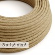 Large section electric cable 3x1,50 round - covered by Jute RN06