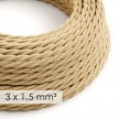 Large section electric cable 3x1,50 twisted - covered by Jute TN06