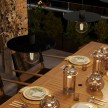 Oversize Ellepì flat lampshade in Dibond for outdoor pendant lighting, diameter 40 cm - Made in Italy