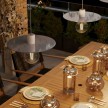 Oversize Ellepì flat lampshade in Dibond for outdoor pendant lighting, diameter 40 cm - Made in Italy