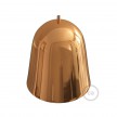 Shiny Copper Metal Bell Lampshade with cable retainer and E27 lamp holder