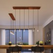 3-light pendant lamp with 675 mm rectangular XXL Rose-One, featuring fabric cable and metal finishes