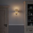 Fermaluce Cottage, ceramics wall light with lampshade and bent extension