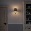 Fermaluce Cottage, ceramics wall light with lampshade and bent extension