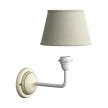 Fermaluce Cottage, ceramics wall light with lampshade and bent extension