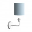 Fermaluce Metal metal wall light with lampshade and bent extension