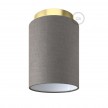 Fermaluce Metal with Cylinder Lampshade, Ø 15cm h18cm, metal finish wall or ceiling flush light