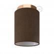 Fermaluce Metal with Cylinder Lampshade, Ø 15cm h18cm, metal finish wall or ceiling flush light