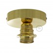 Fermaluce Metal with Cylinder Lampshade, Ø 15cm h18cm, metal finish wall or ceiling flush light