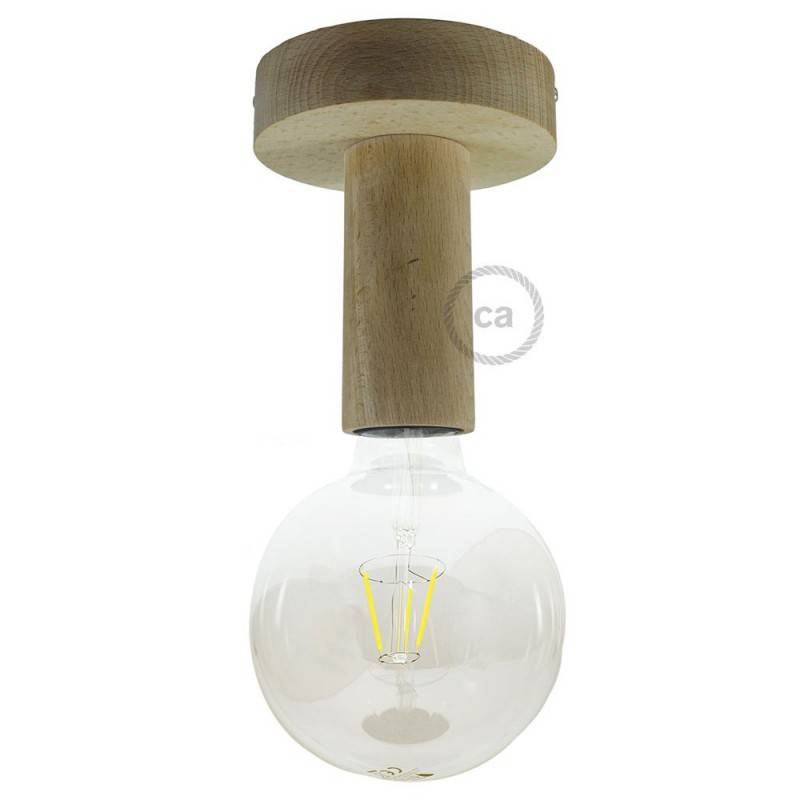 Fermaluce Wood M, the painted wood flush light for your wall or ceiling