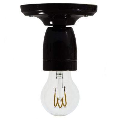 Fermaluce Color, the colorful porcelain wall or ceiling light source - Black