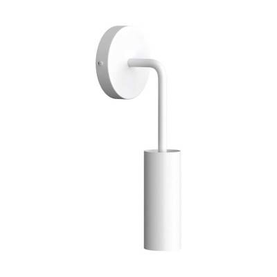 Fermaluce Metal, metal wall light with Tub-E14 and bent extension - White