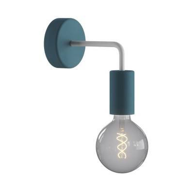 Fermaluce EIVA ELEGANT with L-shaped extension, ceiling rose and lamp holder IP65 waterproof - Petrol