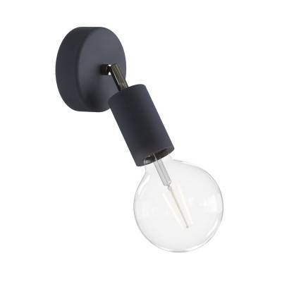 Fermaluce EIVA ELEGANT with adjustable joint, ceiling rose and lamp holder IP65 waterproof - Carbon black