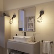 Fermaluce EIVA with Drop lampshade, adjustable joint and lamp holder IP65 waterproof