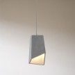 Spider - 2-light multi-pendant Made in Italy lamp featuring fabric cable and concrete lampshade