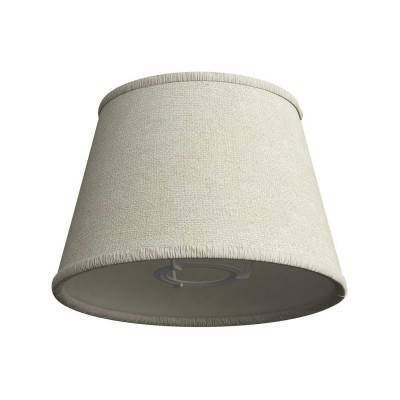 Impero fabric lampshade for E27 fitting for table or wall lamp - Made in Italy - Light Jute