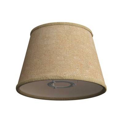 Impero fabric lampshade for E27 fitting for table or wall lamp - Made in Italy - Natural Jute