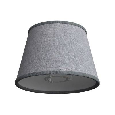 Impero fabric lampshade for E27 fitting for table or wall lamp - Made in Italy - Grey Jute