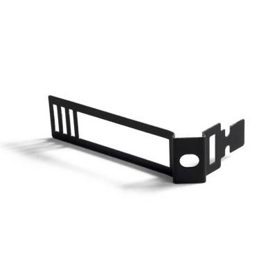 Metal cable tie clip for 24mm diameter rope cable - Black