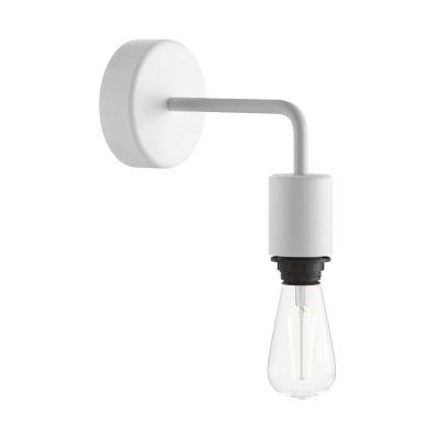 Fermaluce EIVA ELEGANT for lampshade with L-shaped extension, ceiling rose and lamp holder IP65 waterproof - White