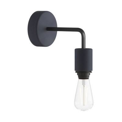 Fermaluce EIVA ELEGANT for lampshade with L-shaped extension, ceiling rose and lamp holder IP65 waterproof - Carbon black