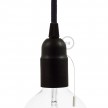 Thermoplastic E27 lamp holder kit with pull switch