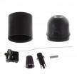 Thermoplastic E27 lamp holder kit with pull switch